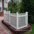 White Vinyl picket fence